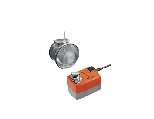 AGUJ-M-125 + TF230 klapka so servopohonom s vratnou pružinou