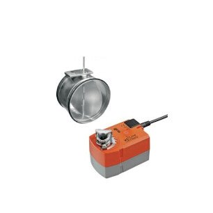 AGUJ-M-125 + TF230 klapka so servopohonom s vratnou pružinou