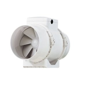 TT 125 ST - hrdlo Ø 123 mm, potrubný ventilátor dvojotáčkový s časovačom, výkonnejší motor