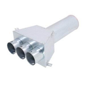 KLO-3x90/P-125-OC koncový box priamy pre tanierový ventil