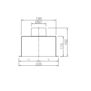 PLMP 200x100 1x75 distribučný box koncový - náčrt2