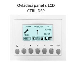 Rekuperačná jednotka Aerauliqa QR280A - ctrl-dsp