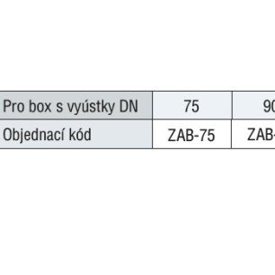 ZAB - 75 záslepka pre boxy - tab